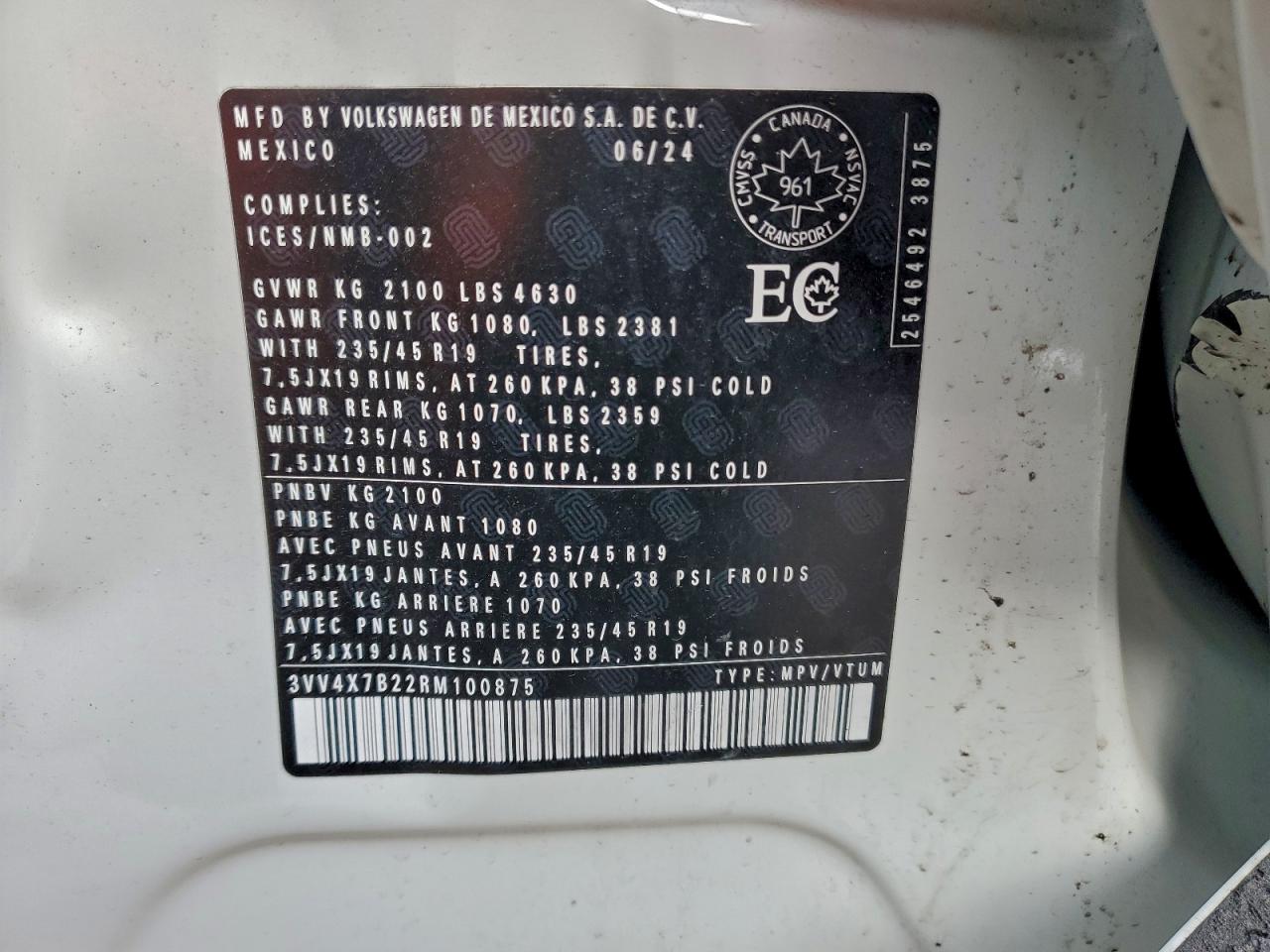 2024 VOLKSWAGEN TAOS SEL photo 13