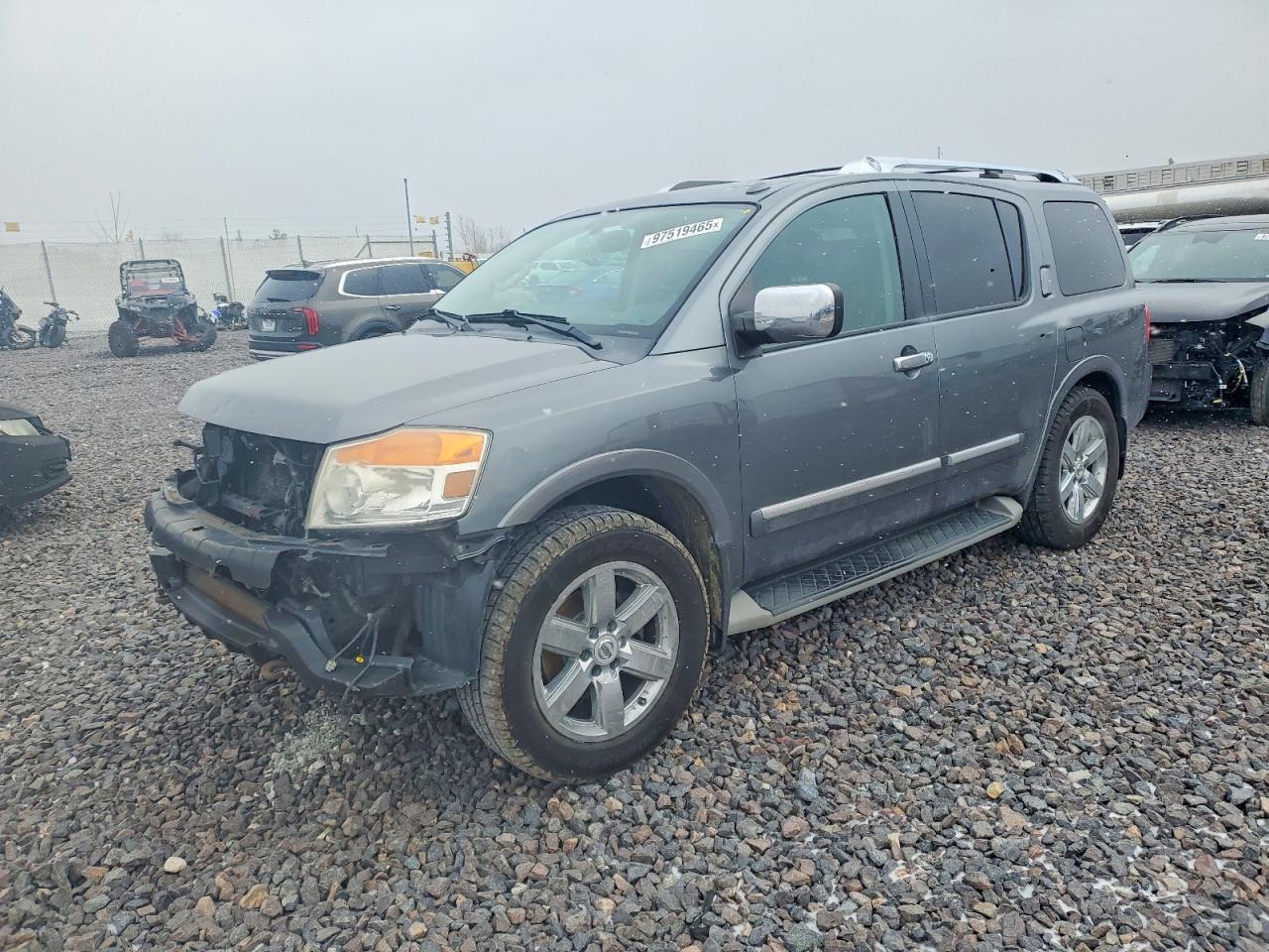 2014 NISSAN ARMADA PLATINUM — FRONT END damage — photo 1