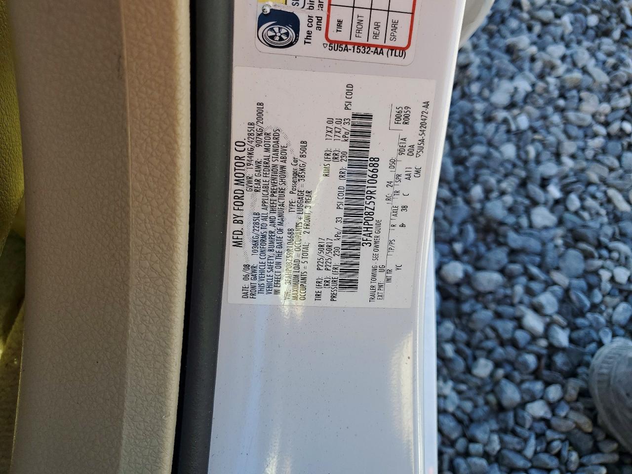 2009 FORD FUSION SEL photo 12