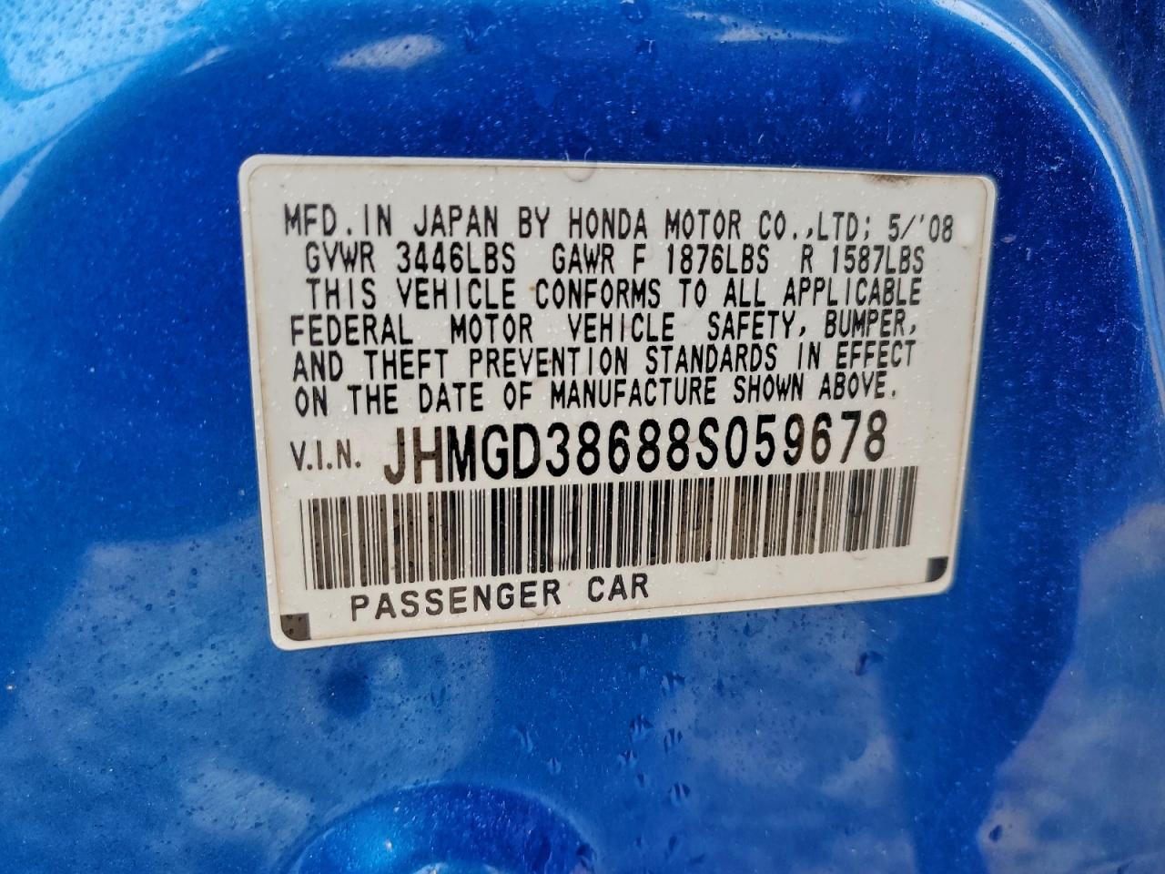 2008 HONDA FIT SPORT photo 13