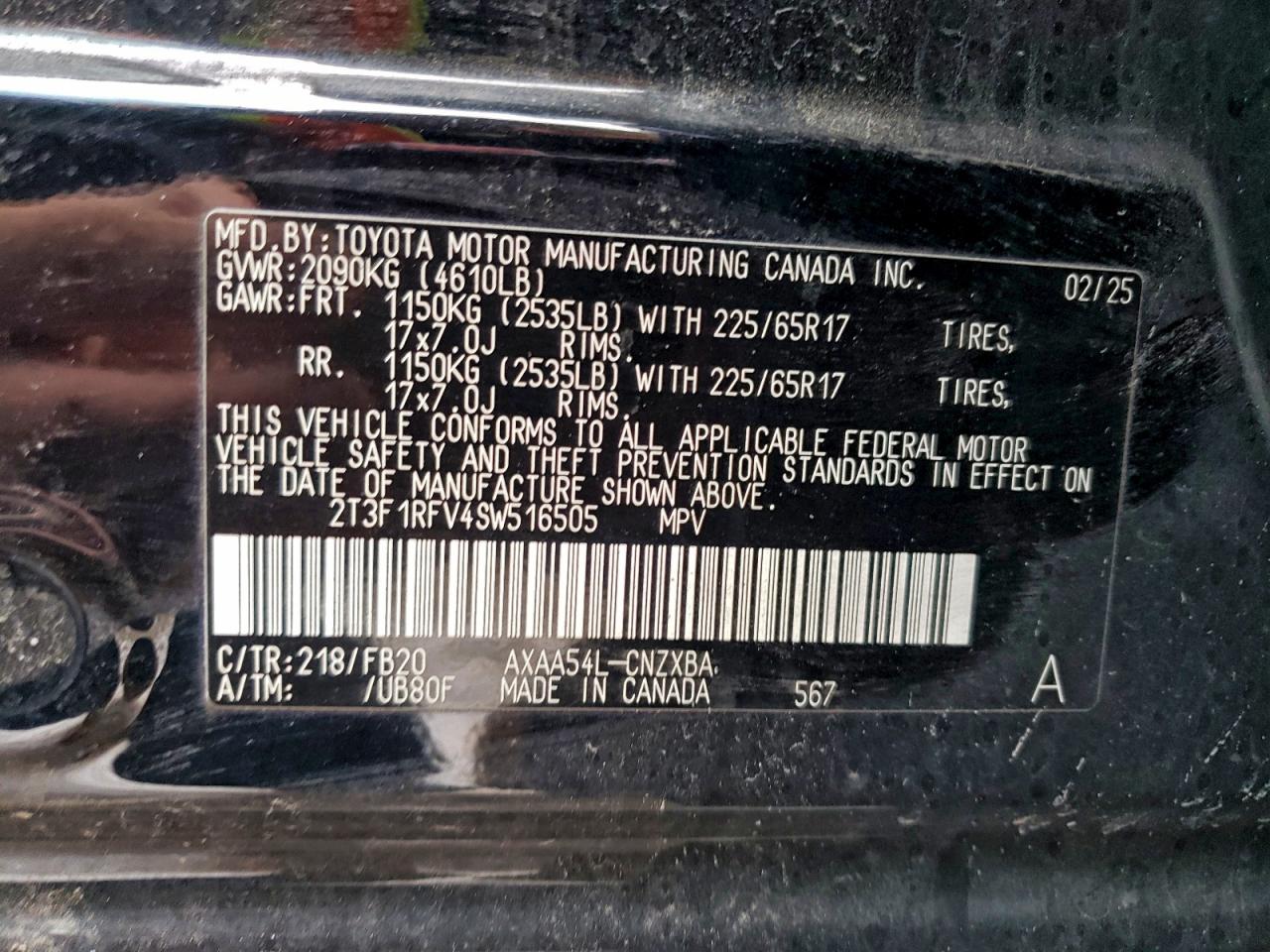 2025 TOYOTA RAV4 LE photo 13