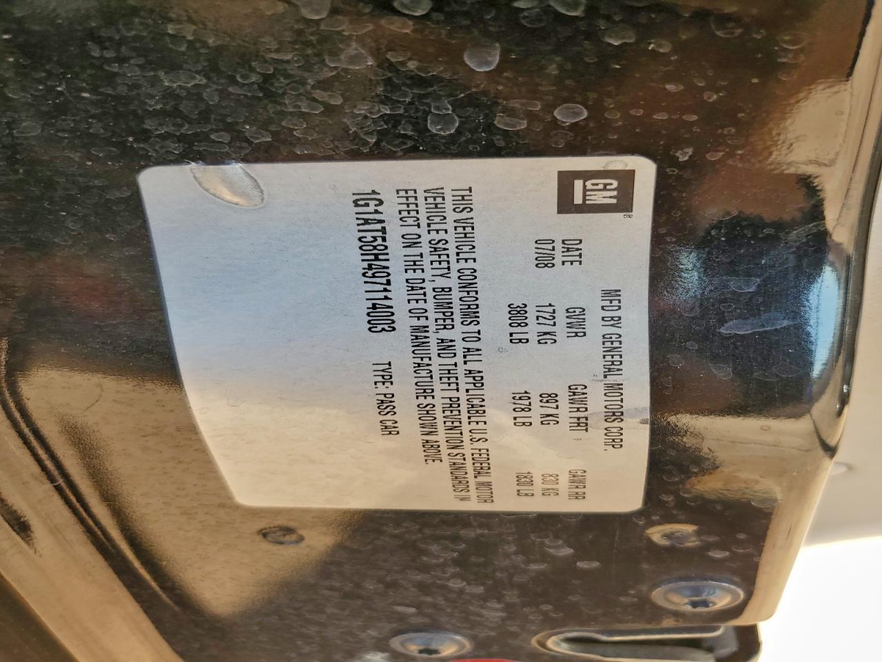2009 CHEVROLET COBALT LT photo 12