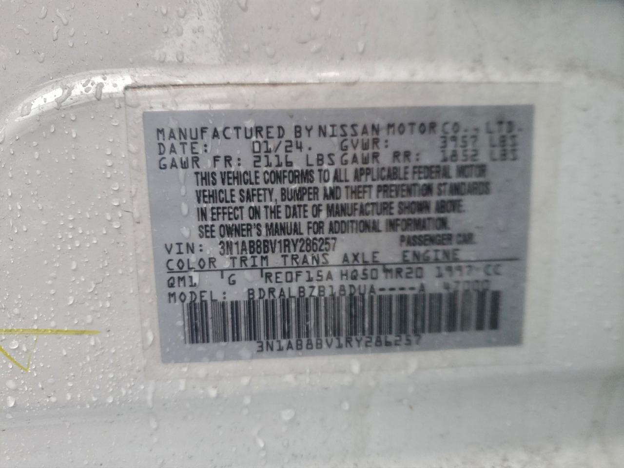 2024 NISSAN SENTRA S photo 12