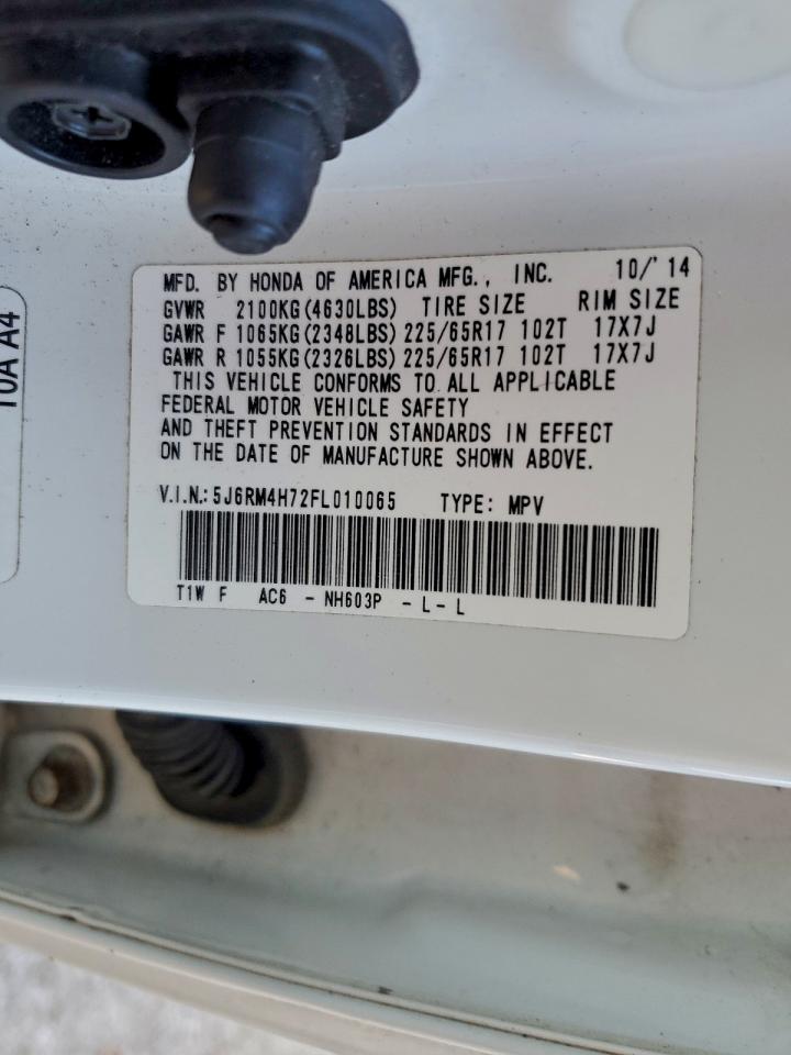 2015 HONDA CR-V EXL photo 14
