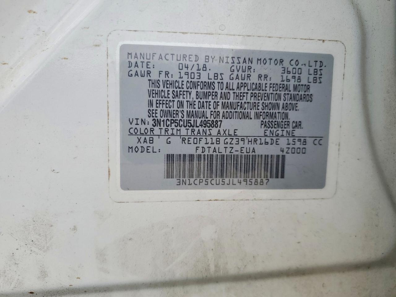 2018 NISSAN KICKS S photo 27