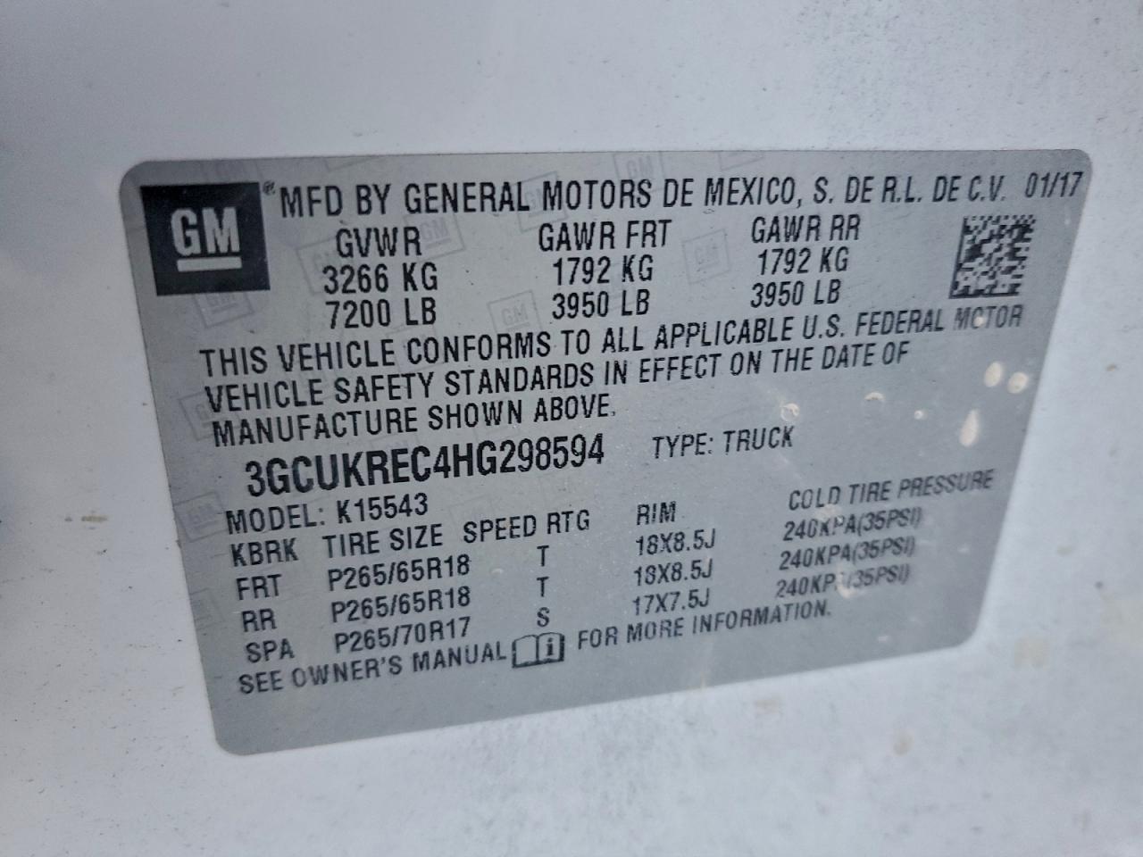 2017 CHEVROLET SILVERADO K1500 LT photo 23