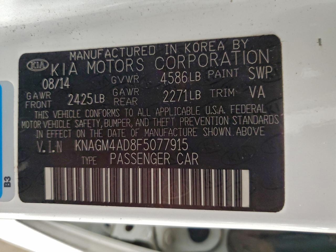 2015 KIA OPTIMA HYBRID photo 12