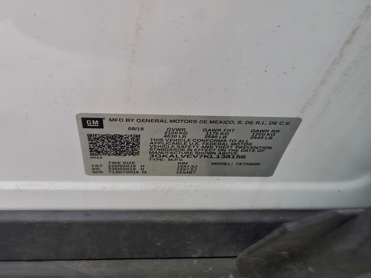 2019 GMC TERRAIN SLT photo 12