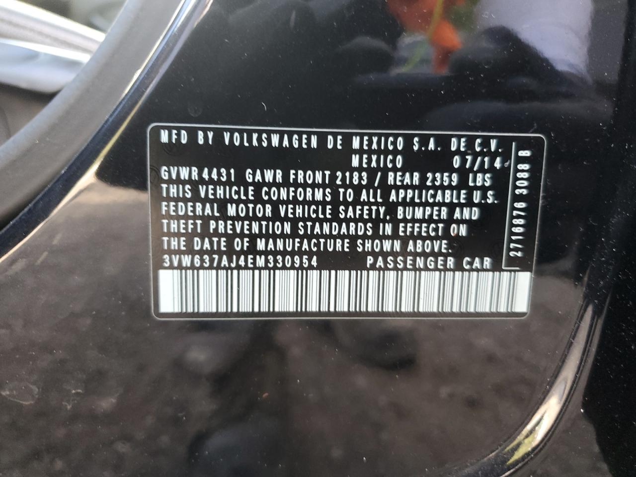 2014 VOLKSWAGEN JETTA HYBRID photo 12