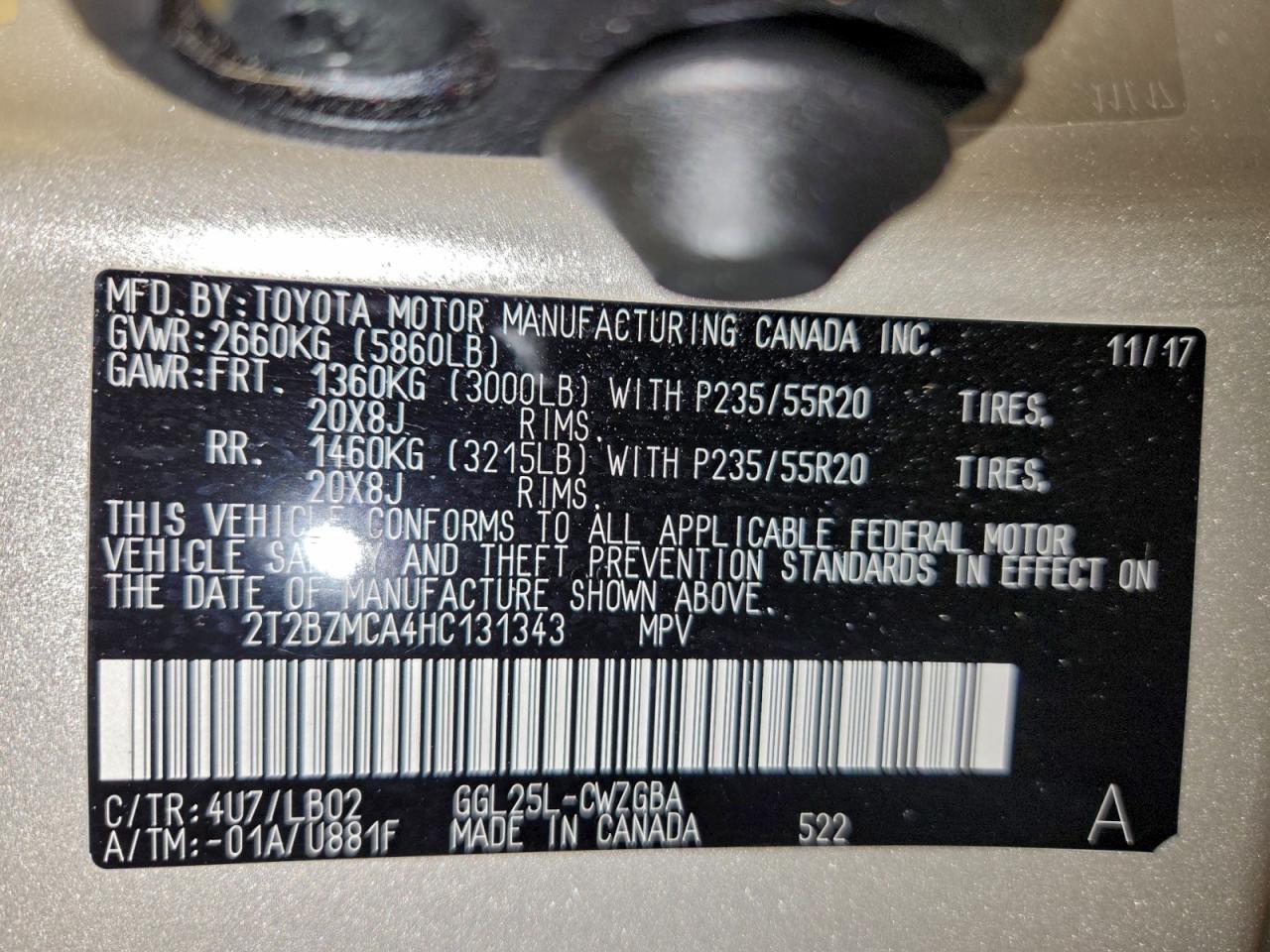 2017 LEXUS RX 350 BASE photo 14