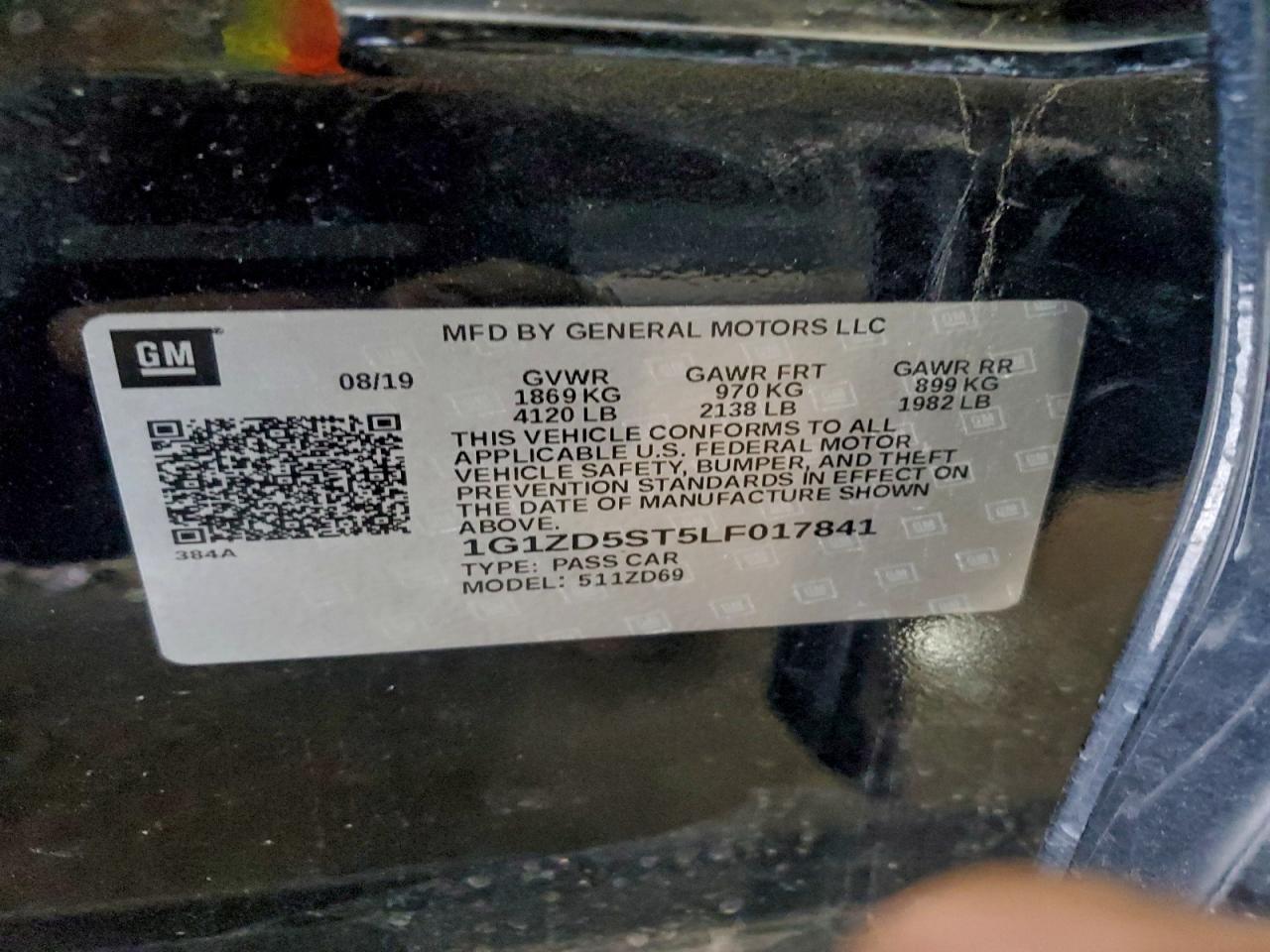 2020 CHEVROLET MALIBU LT photo 12