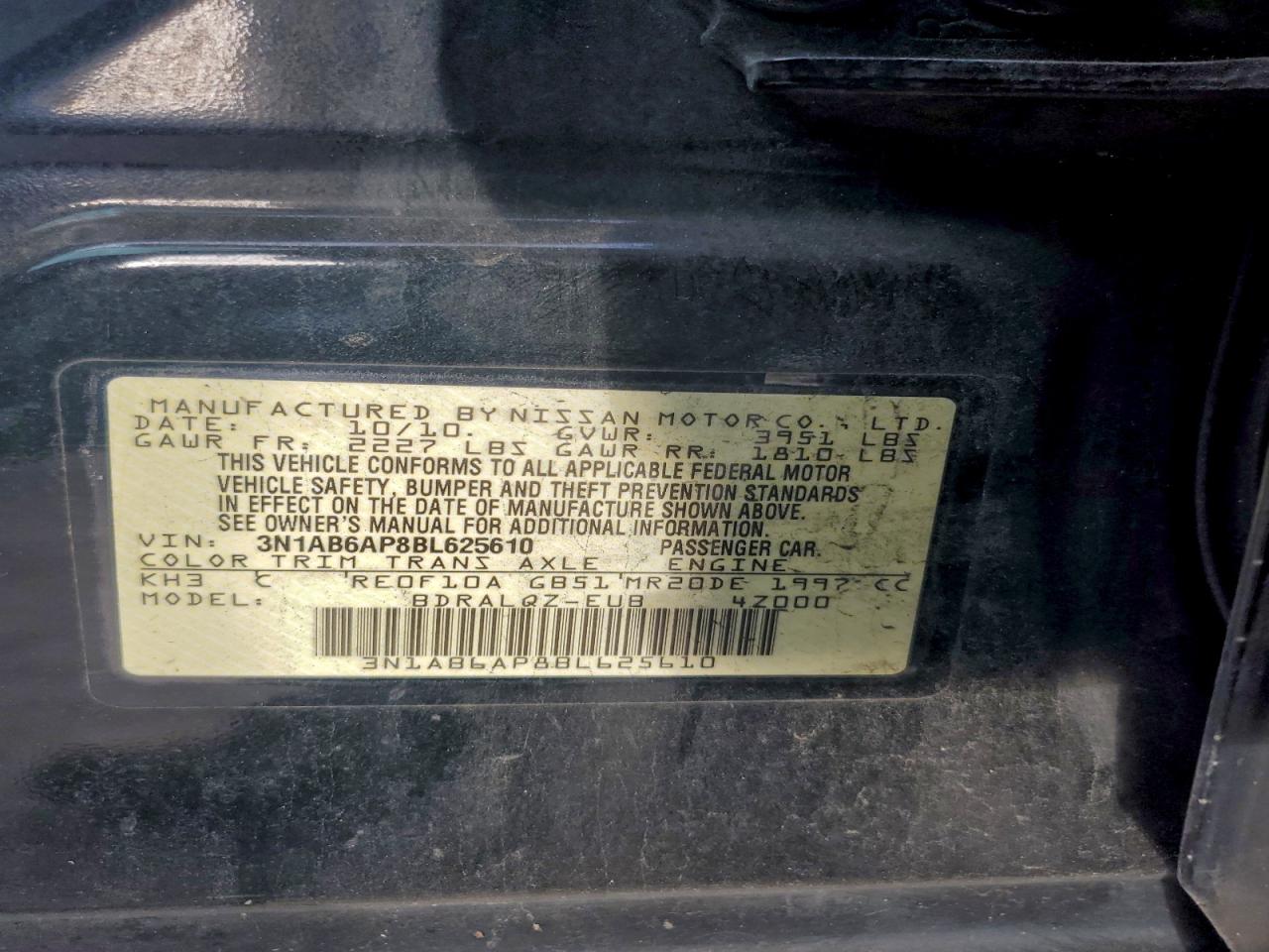 2011 NISSAN SENTRA 2.0 photo 37