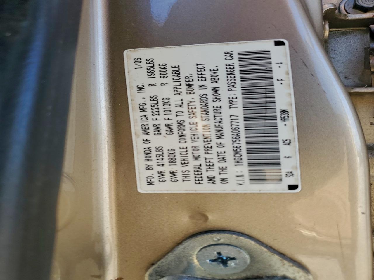 2006 HONDA ACCORD EX photo 34