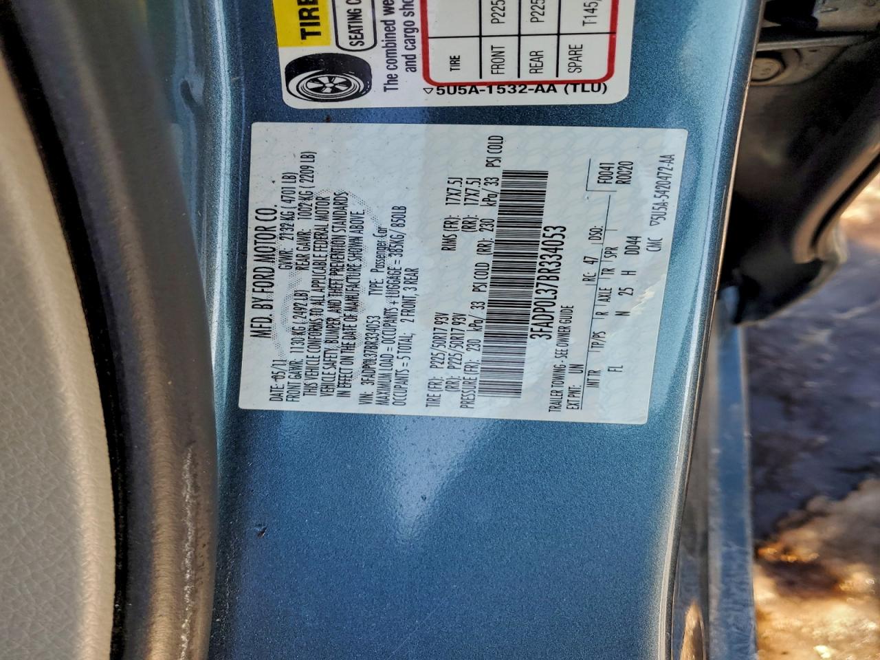 2011 FORD FUSION HYBRID photo 23