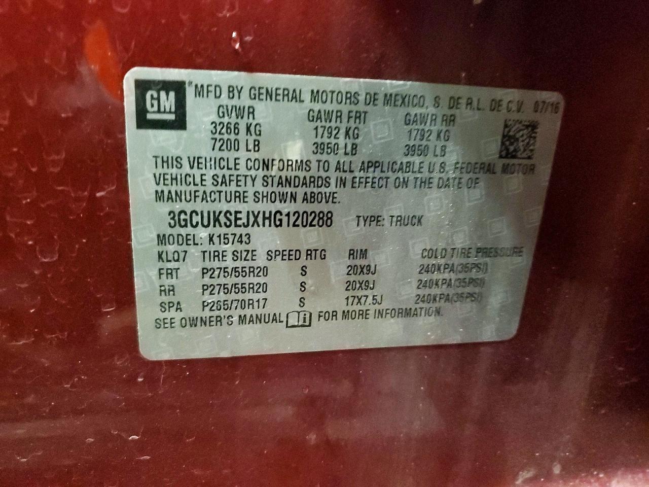 2017 CHEVROLET SILVERADO K1500 LTZ photo 13