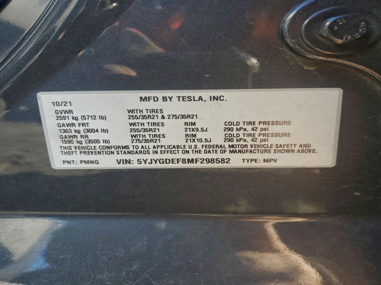 2021 TESLA MODEL Y photo 25