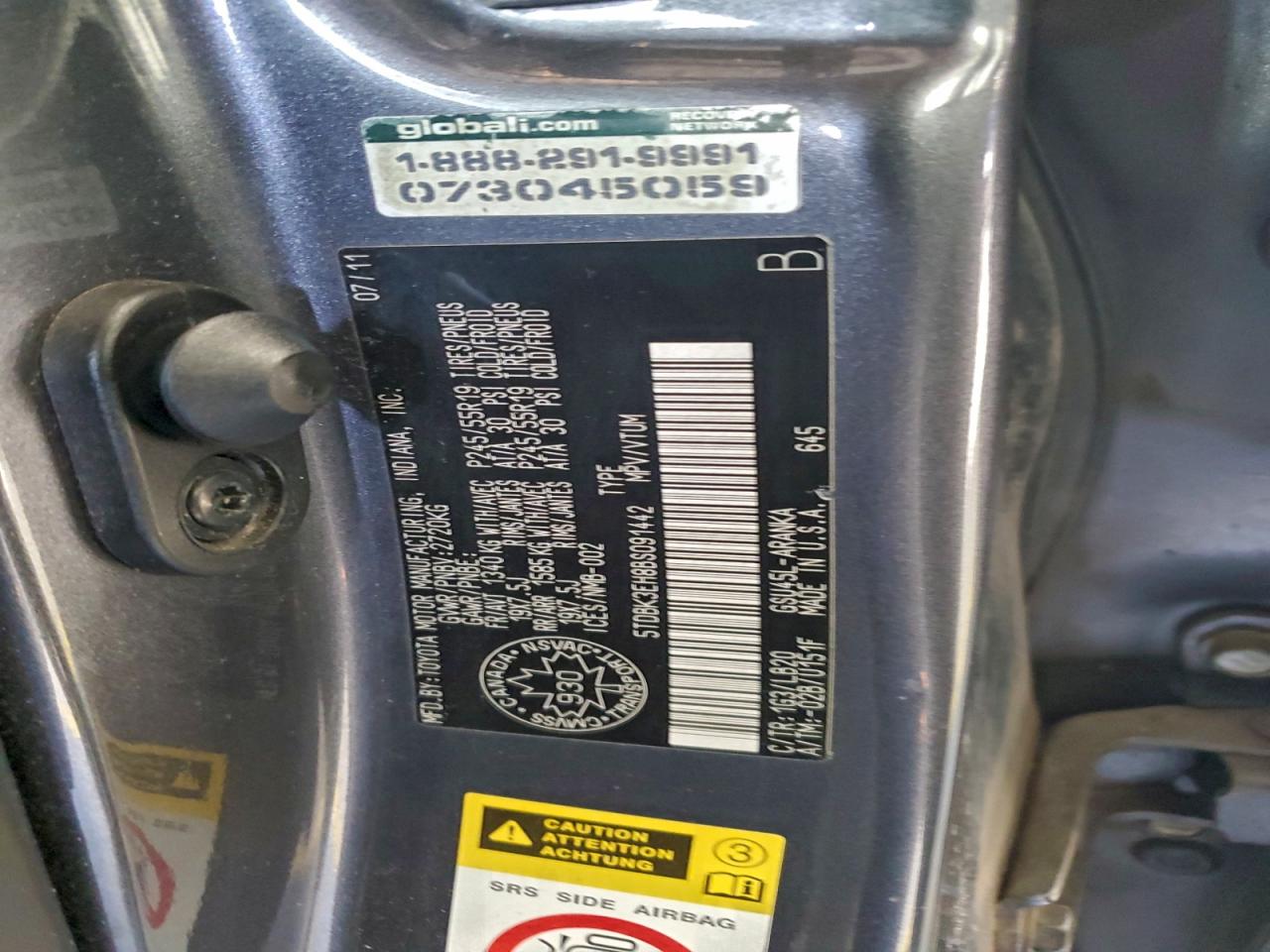 2011 TOYOTA HIGHLANDER BASE photo 49
