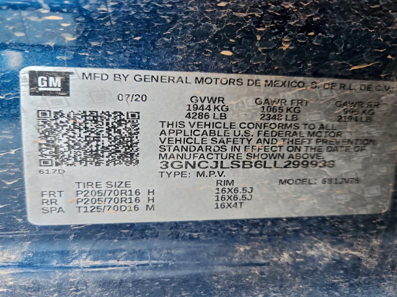 2020 CHEVROLET TRAX 1LT photo 14