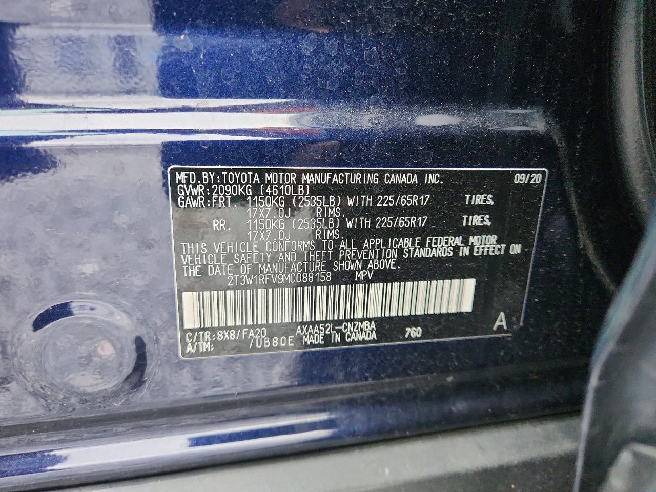 2021 TOYOTA RAV4 XLE photo 13