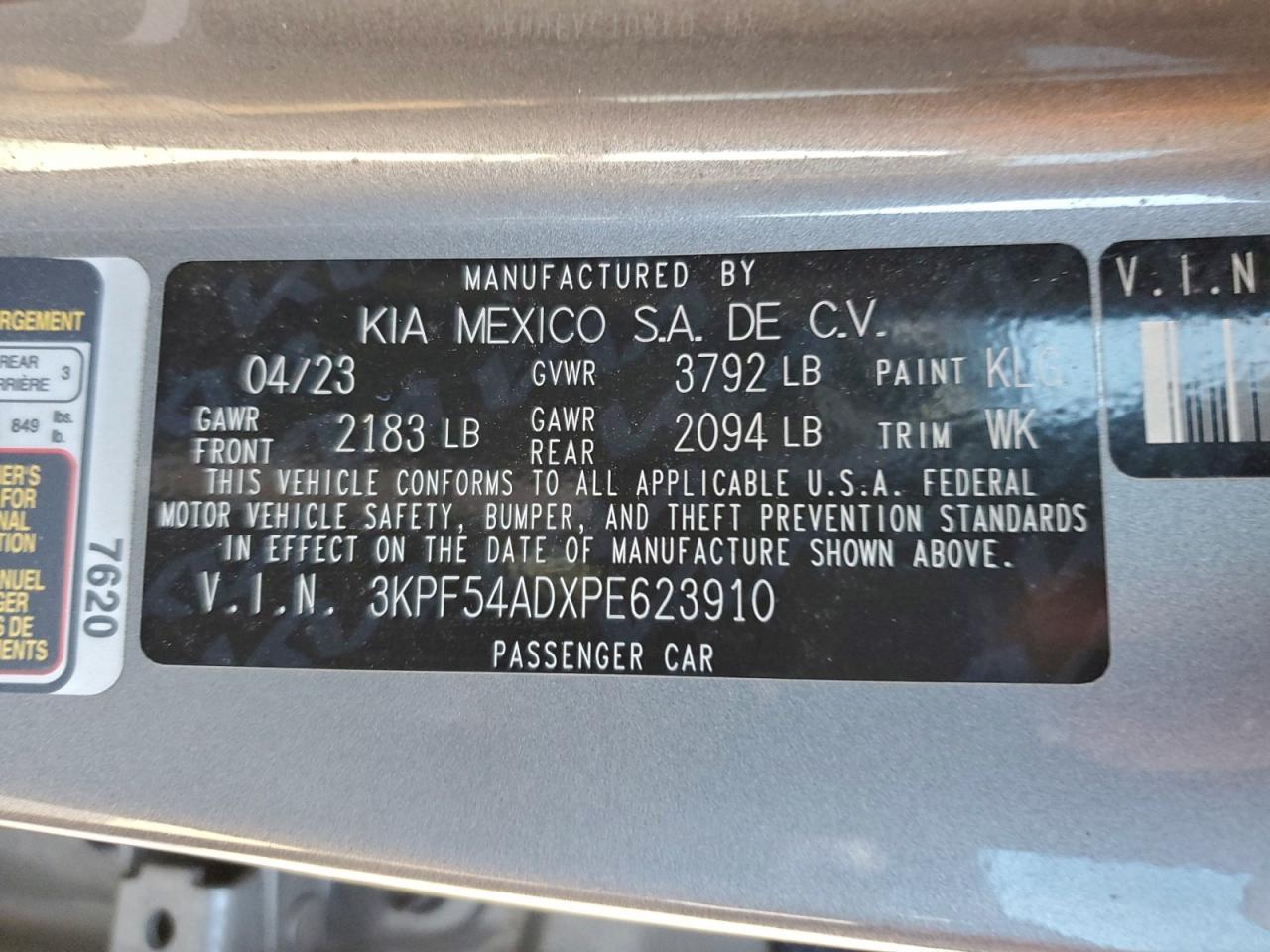 2023 KIA FORTE GT LINE photo 13