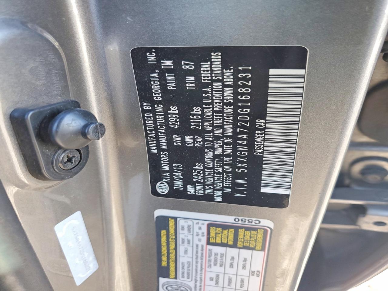 2013 KIA OPTIMA EX photo 12