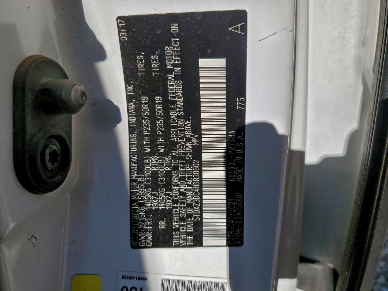 2017 TOYOTA SIENNA SE photo 27