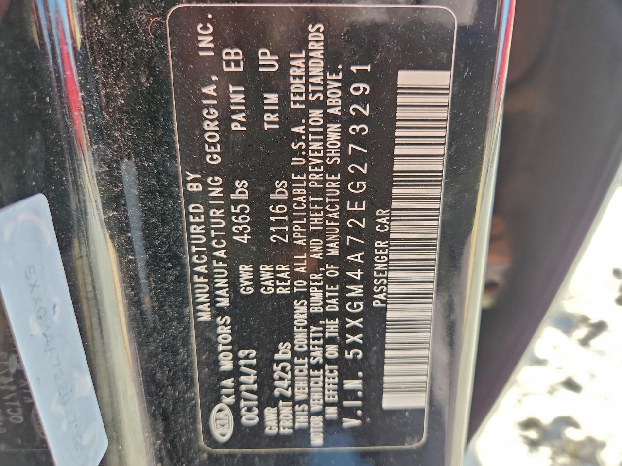 2014 KIA OPTIMA LX photo 37