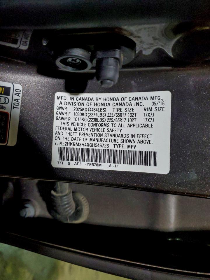 2016 HONDA CR-V SE photo 25