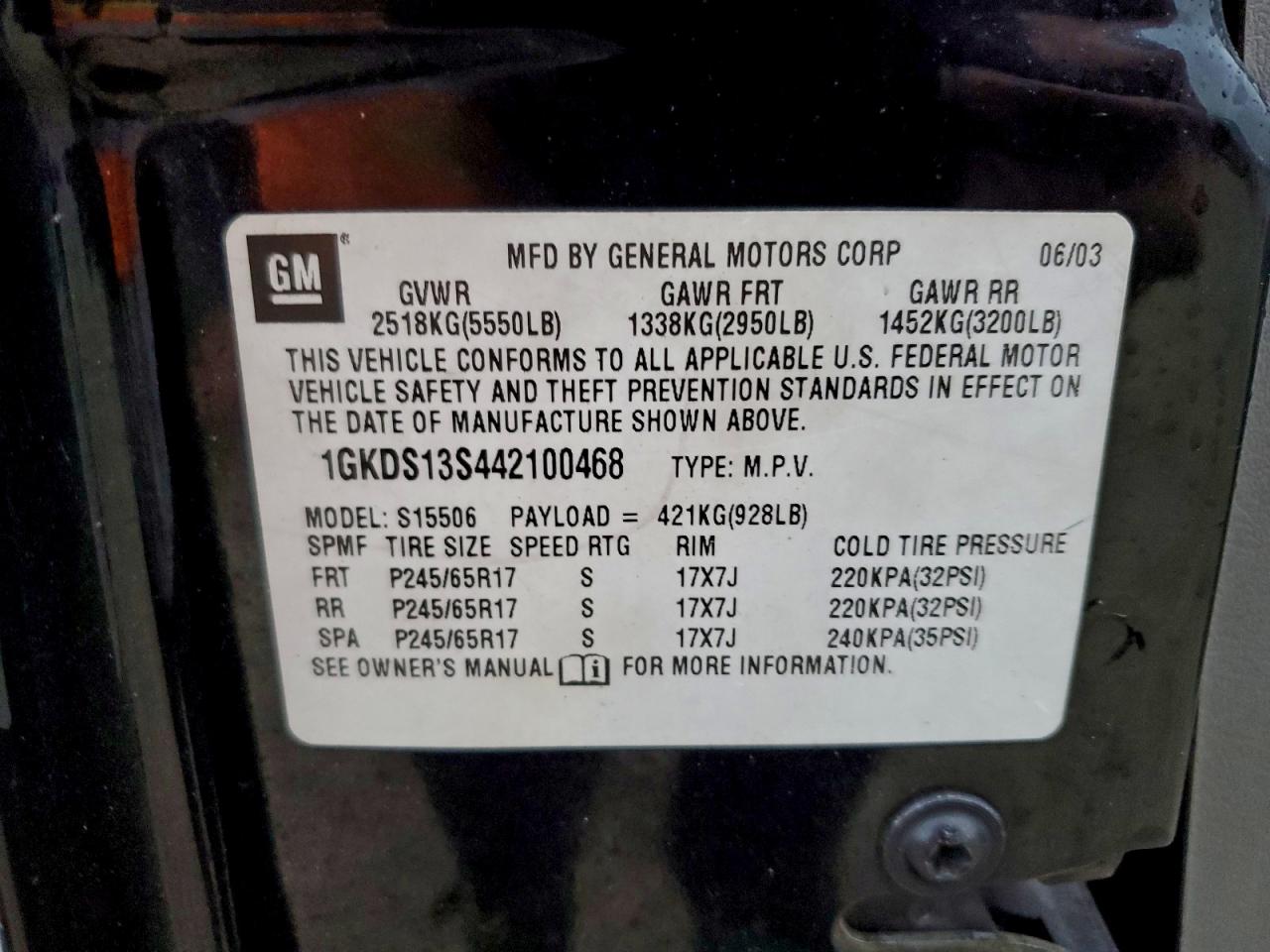2004 GMC ENVOY photo 13