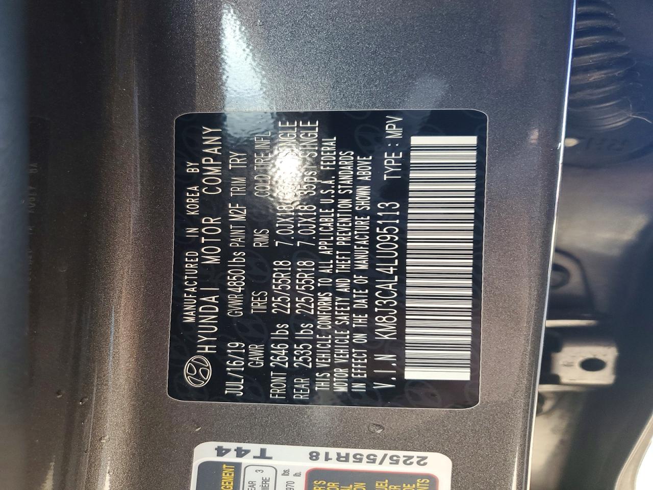 2020 HYUNDAI TUCSON LIMITED photo 12
