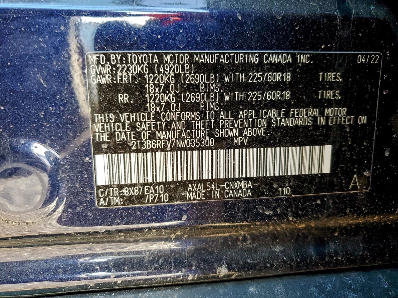 2022 TOYOTA RAV4 XLE PREMIUM photo 13