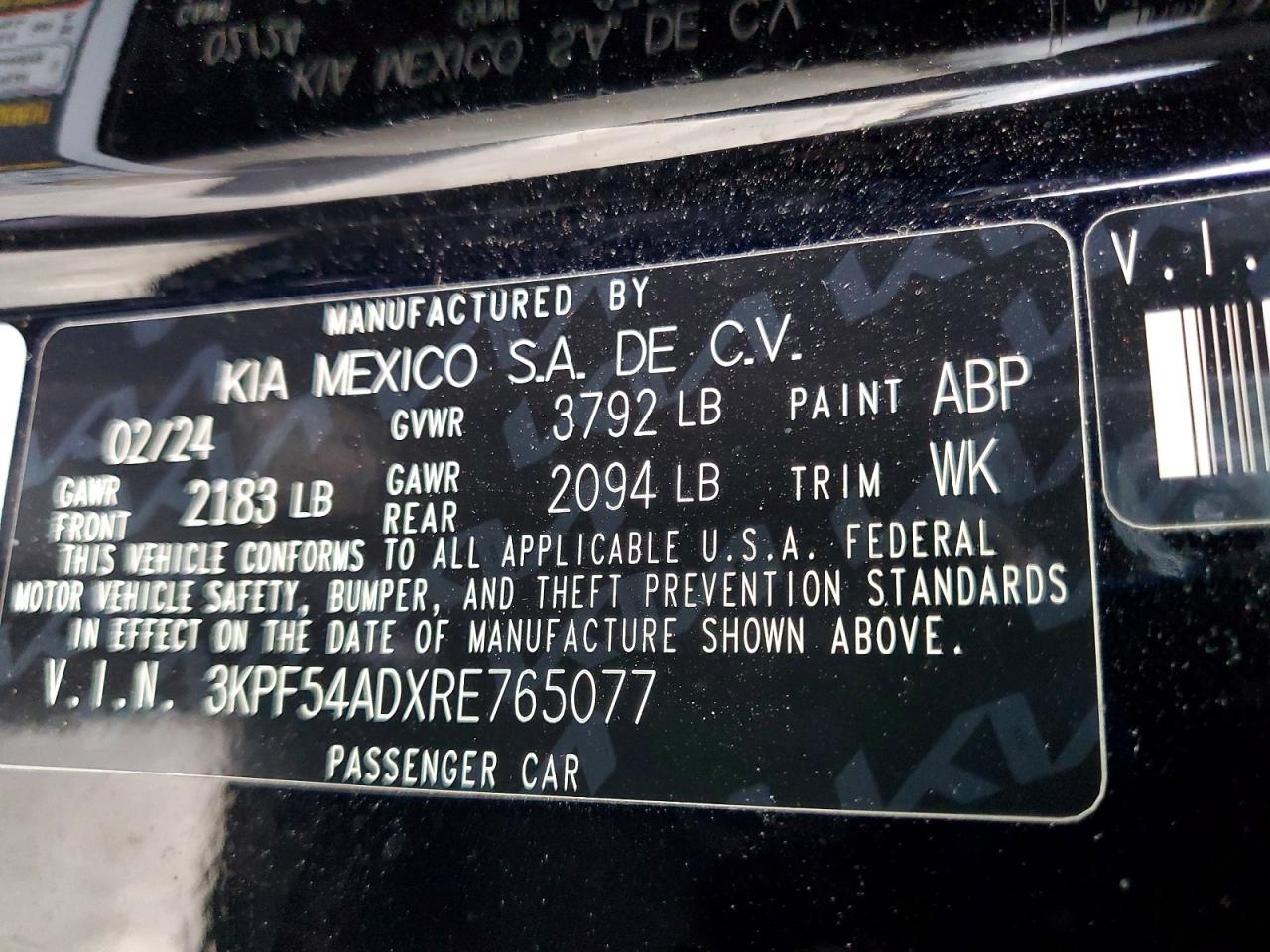 2024 KIA FORTE GT LINE photo 12