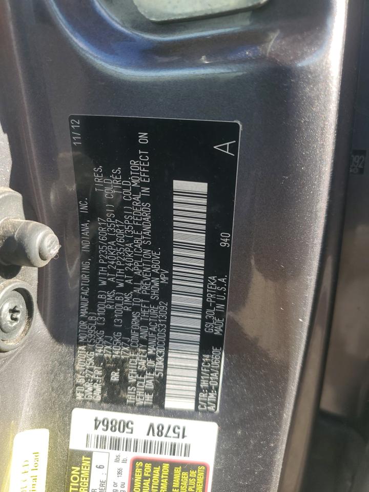 2013 TOYOTA SIENNA LE photo 13