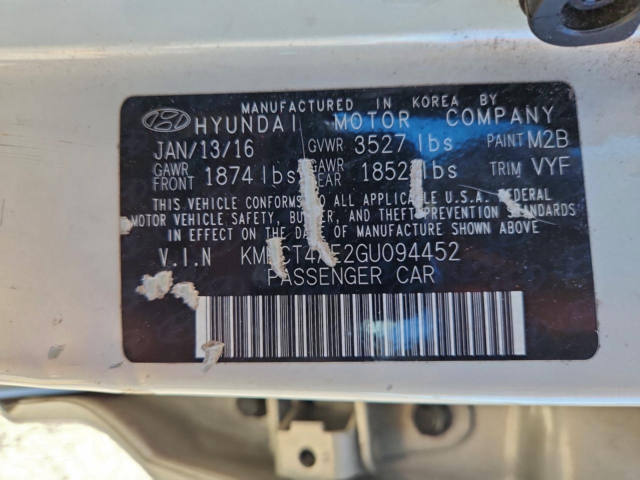 2016 HYUNDAI ACCENT SE photo 12