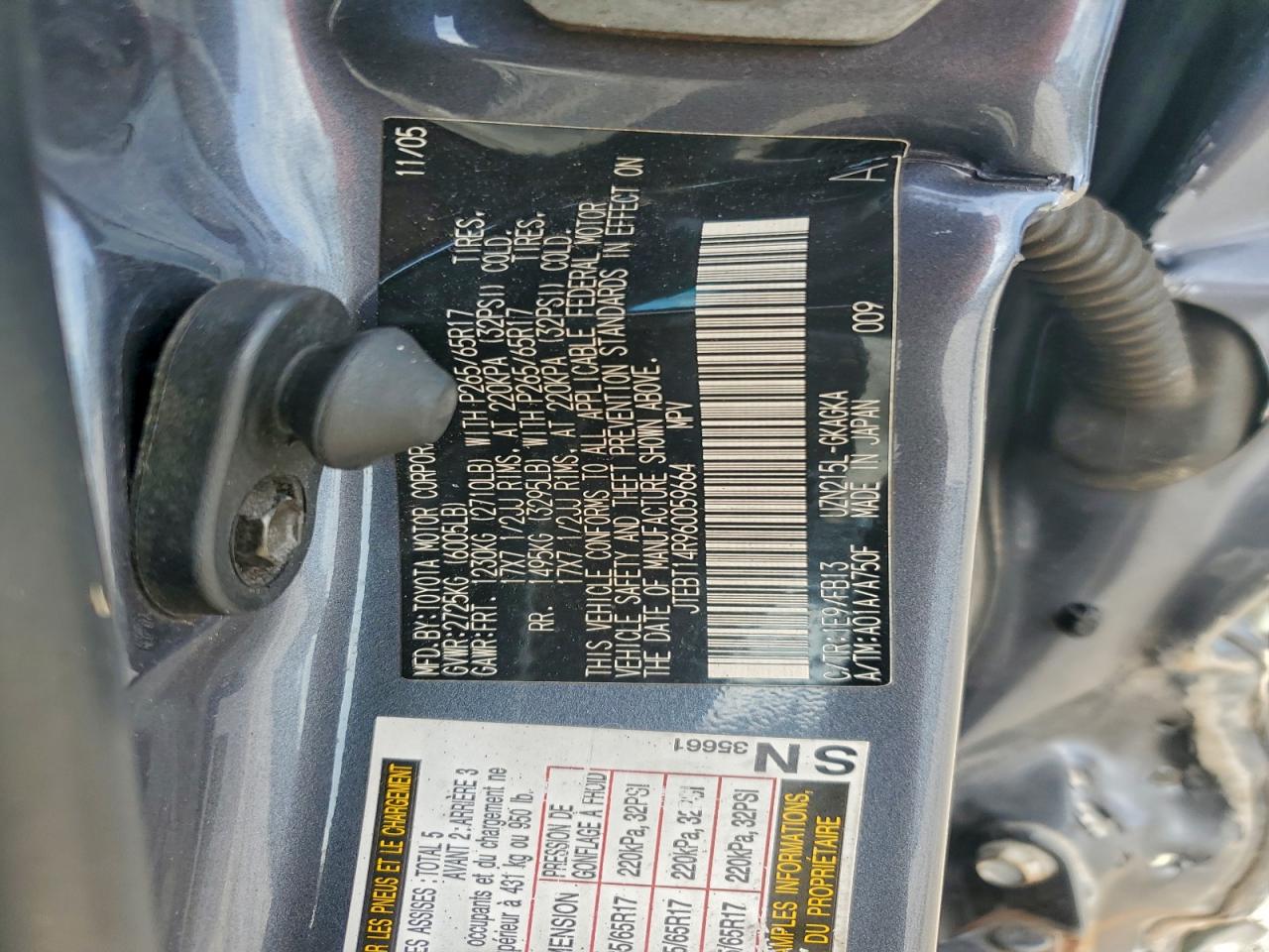 2006 TOYOTA 4RUNNER SR5 photo 13