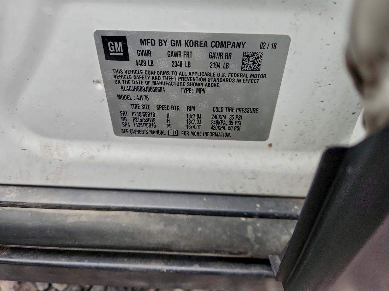 2018 BUICK ENCORE PREMIUM photo 13