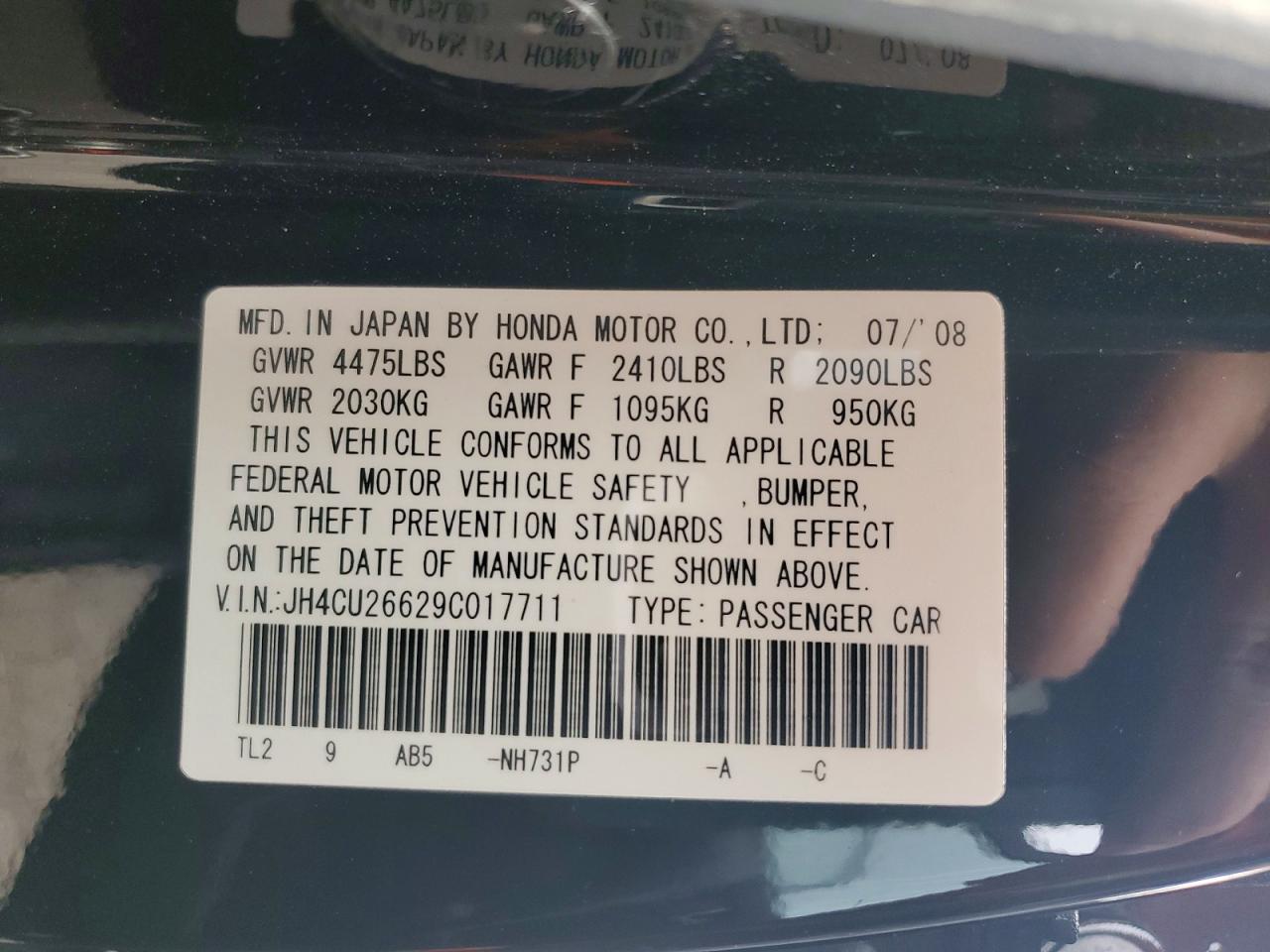 2009 ACURA TSX photo 34