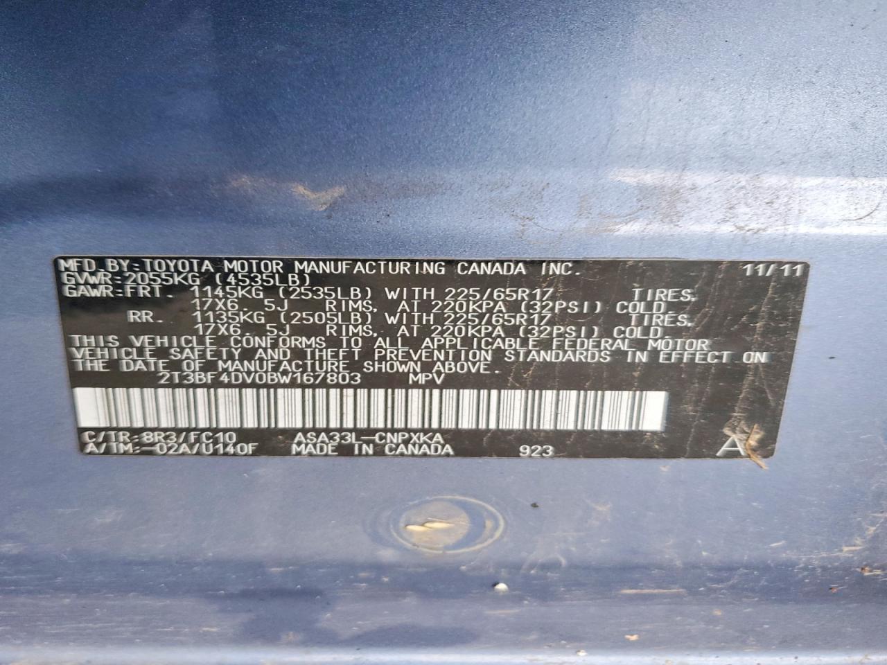 2011 TOYOTA RAV4 photo 14