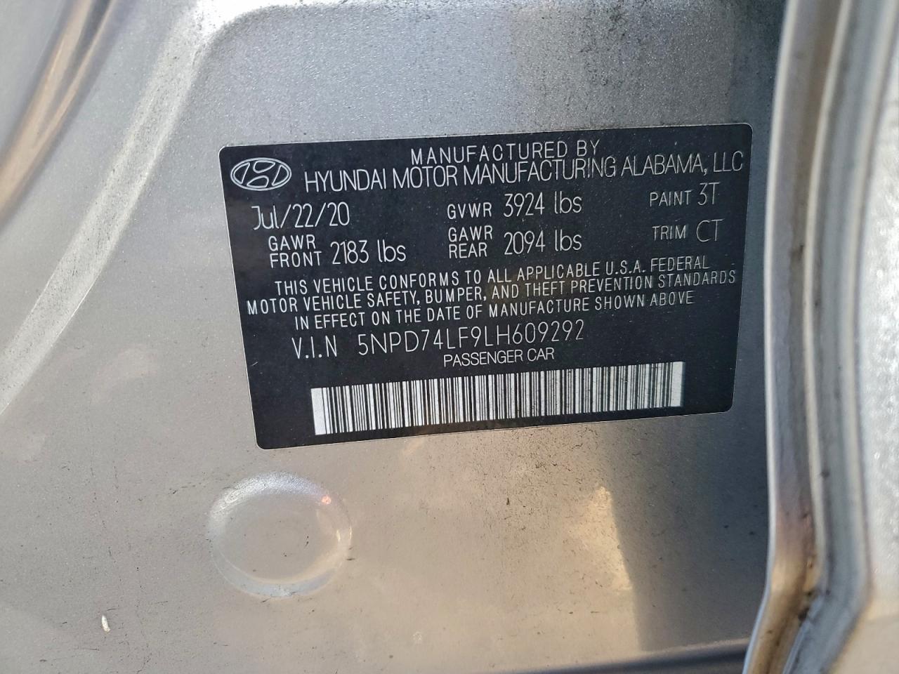 2020 HYUNDAI ELANTRA SE photo 13