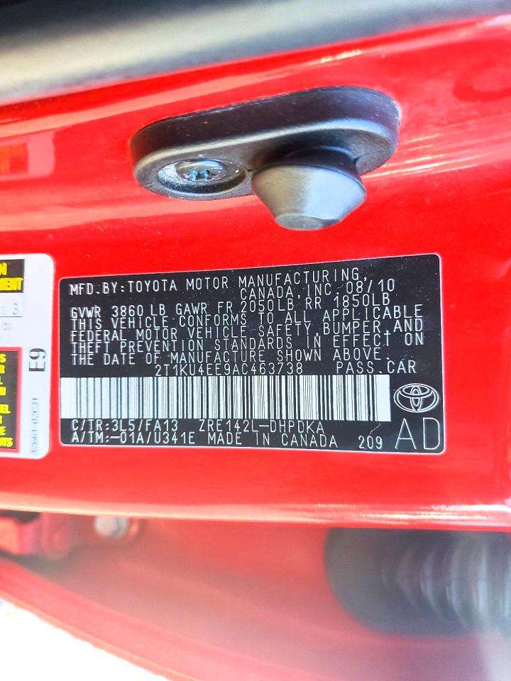2010 TOYOTA COROLLA MATRIX photo 13