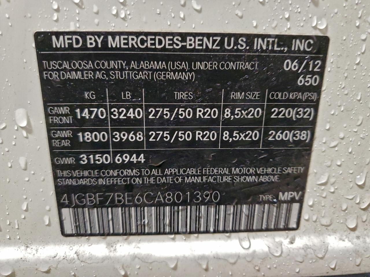 2012 MERCEDES-BENZ GL 450 4MATIC photo 14