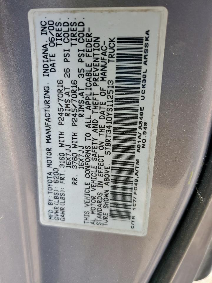 2000 TOYOTA TUNDRA ACCESS CAB photo 34