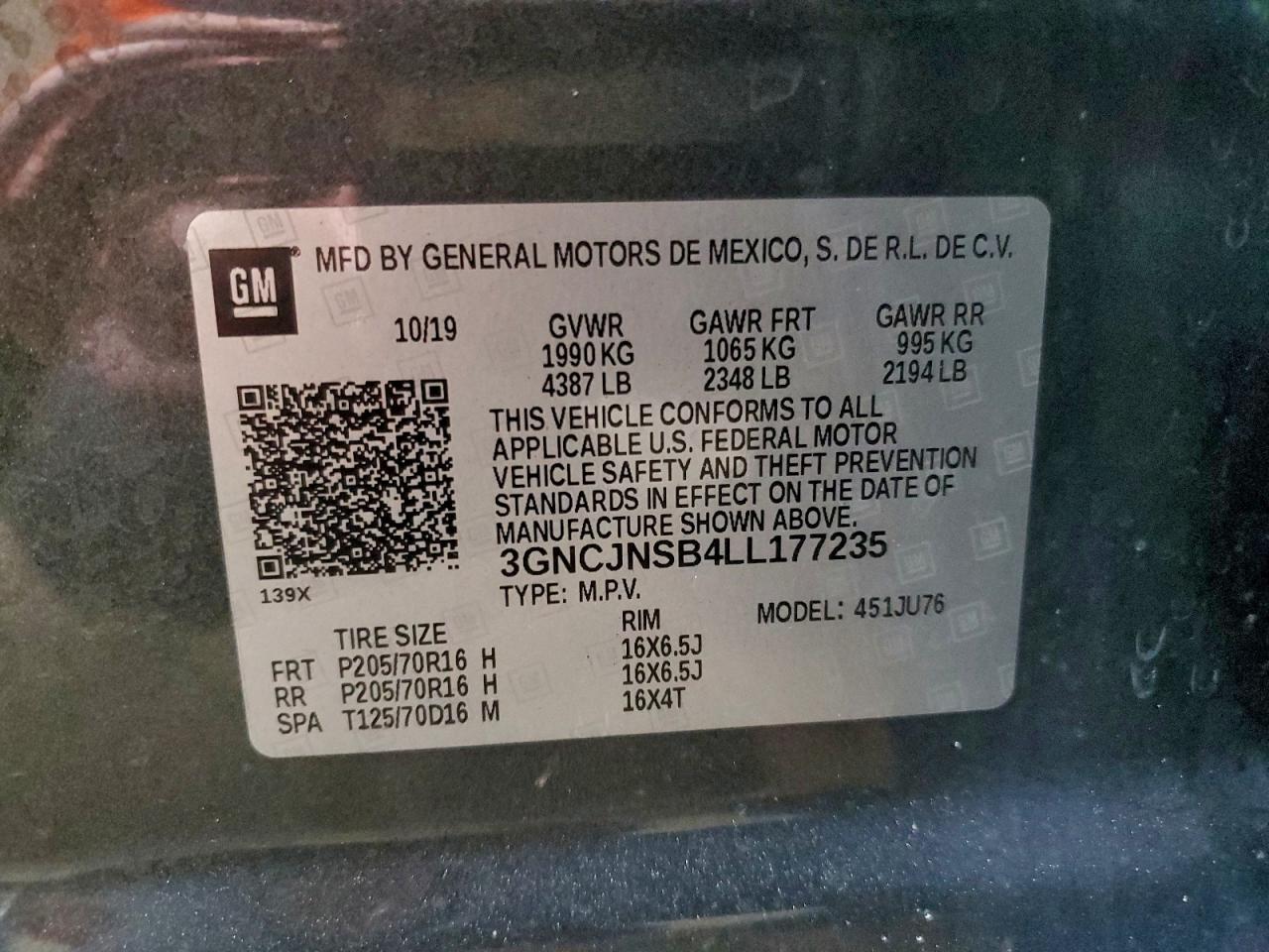 2020 CHEVROLET TRAX LS photo 12