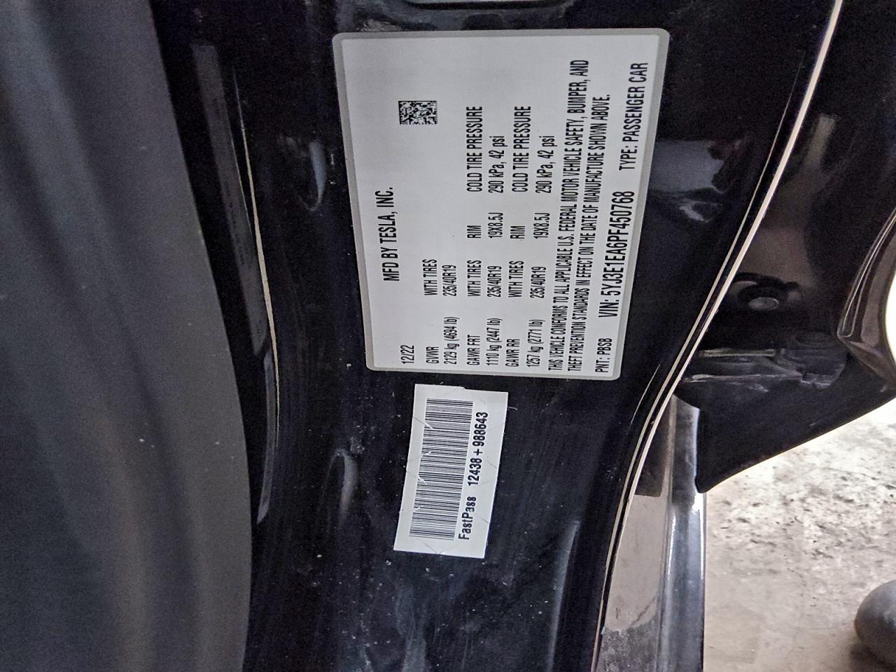 2023 TESLA MODEL 3 photo 12