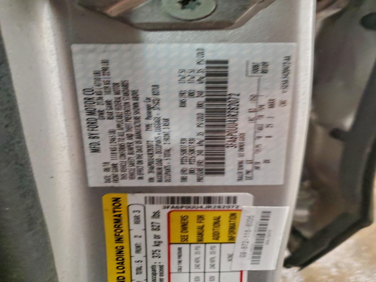 2018 FORD FUSION S HYBRID photo 34
