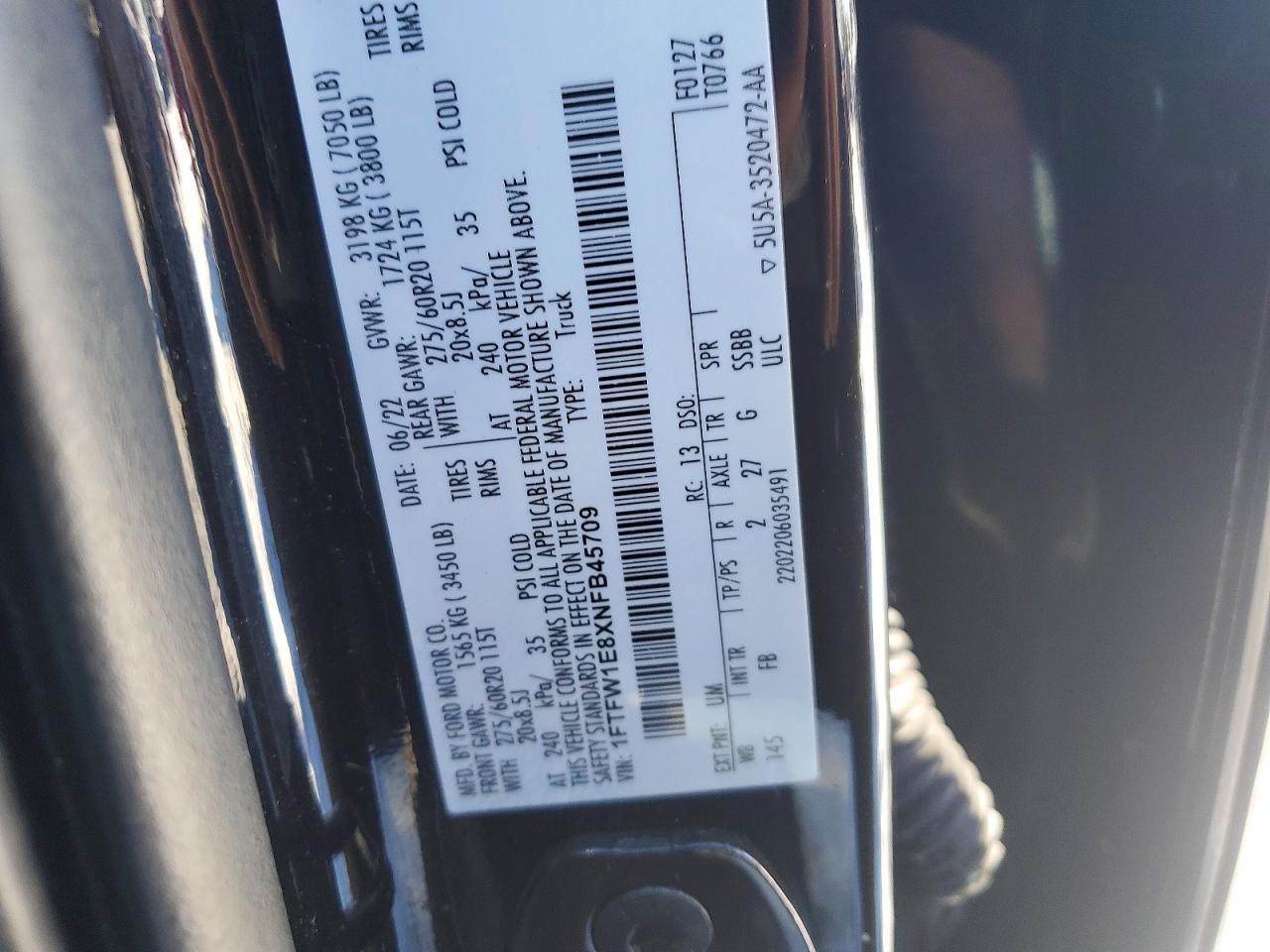 2022 FORD F150 SUPERCREW photo 25