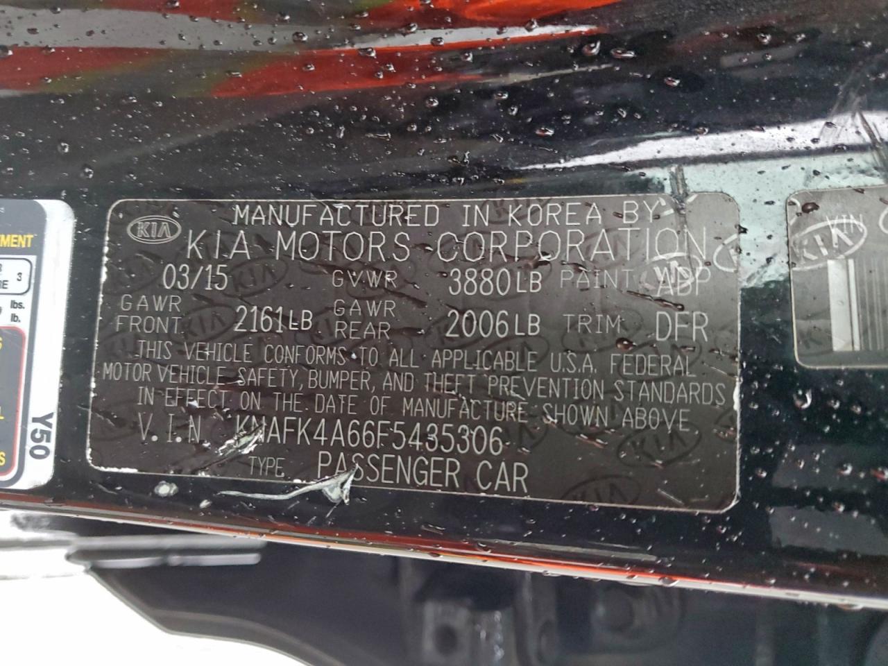 2015 KIA FORTE LX photo 12