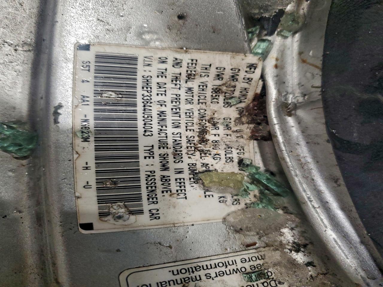 2004 HONDA CIVIC SI photo 12