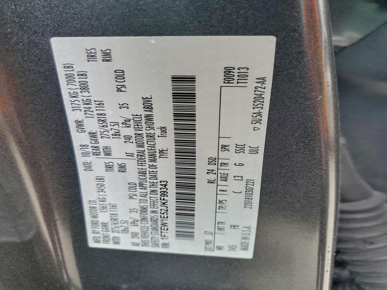 2018 FORD F150 SUPERCREW photo 12