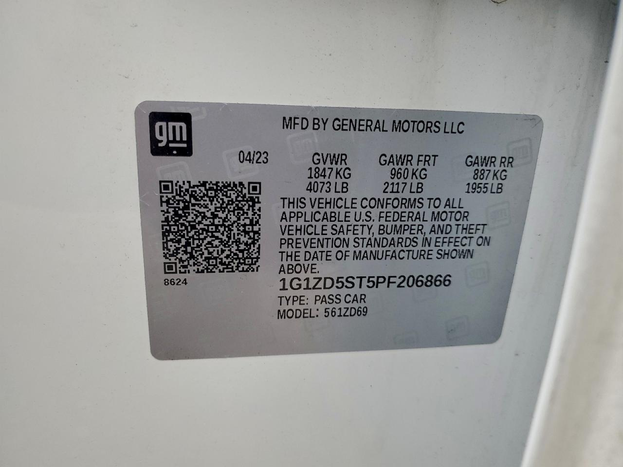 2023 CHEVROLET MALIBU LT photo 12